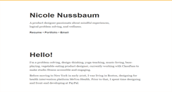 Desktop Screenshot of nicolenussbaum.com