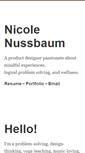 Mobile Screenshot of nicolenussbaum.com