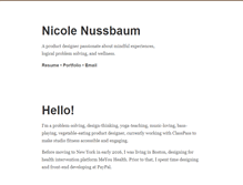 Tablet Screenshot of nicolenussbaum.com